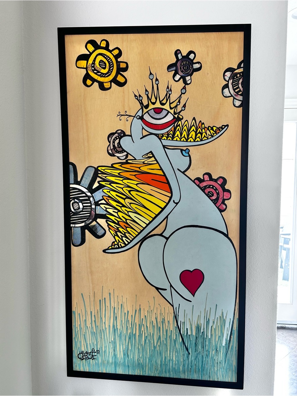 The Art of Chase Original Painting on Plywood